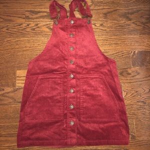corduroy overall dress